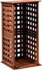 dobar® green label 29097FSC Kaminholzregal Kompakt | Brennholzregal Massivholz | Kleiner Kaminholzunterstand 0,08 m³ | Feuerholzregal für den Innenbereich | 39 x 39 x 85 cm | Braun Bild 4
