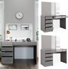 Schminktisch Sherry Grau 120 cm Vicco Bild 2