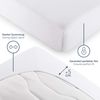 Blumtal® 2er Set Premium Jersey Topper Spannbettlaken 160x200 cm, Oeko-TEX Zertifiziert, Superweiches 100% Baumwolle Bettlaken, bis 10cm Topper höhe, Weiß Bild 4