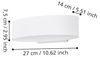 Eglo 98709 LED Außenwandleuchte CHINOA Up & Downlight weiß transparent L:27cm H:7,5cm T:13,5cm IP44 Bild 4