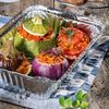 relaxdays Lunchbox Aluschalen mit Deckel 100er Set, Aluminium Bild 2