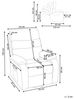 Elektrischer Fernsehsessel RISE Stoff Helles Beige Bild 3
