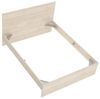 Dmora - Doppelbett Carnizza, Struktur des Container-Betts, Sommier mit Verkleidung, Matratzenhalterstruktur, 146x195 h100 cm, Eiche Bild 2