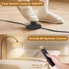 YICAIZI Stehlampe Wohnzimmer - 9W LED Dimmbar Bogenlampe mit Fernbedienung & RGB E27 Lampe, Bogen Stehende Lampe 900 Lumen Stehend Leselampe mit 3 Farbtemperaturen für Schlafzimmer, Büro, Schwarz Bild 4