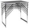 Spetebo Klapptisch Universal Campingtisch 100cm höhenverstellbar (1 Klapptisch, 1-St, Campingtisch), Klappbarer und höhenverstellbarer Universaltisch 100 x 60 cm Bild 4