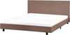 Bett mit Lattenrost Bouclé ALBI 180 x 200 cm Braun Bild 4