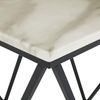 Beistelltisch weiß / schwarz Marmor Optik quadratisch 50x50 cm MALIBU Bild 5
