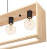 Eglo 43414 Hängeleuchte FAMBOROUGH Stahl schwarz, Holz natur E27 5X40W L:100cm B:16cm H:110cm dimmbar Bild 4