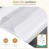 Grandekor Doppelrollo Klemmfix ohne Bohren Weiß-Grau-Anthrazit 50x150 cm(Stoffbreite 46cm) Fenster Rollos für innen Klemmrollos Duo Rollos für Fenster ohne Bohren mit Bohren Privatschutz Zebrarollo Bild 2