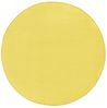 Runder Kurzflor Teppich Uni Fancy rund - gelb - 133 cm Durchmesser Bild 4