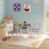 Woltu Kindersitzgruppe Tisch-Set mit Stauraum aus Kiefernholz Bild 2