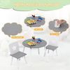 Woltu Kindersitzgruppe Tisch-Set mit Stauraum aus Kiefernholz Bild 3