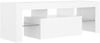 vidaXL TV Schrank mit LED-Leuchten Lowboard Fernsehschrank Fernsehtisch Sideboard HiFi-Schrank TV Möbel Tisch Board Weiß 120 x 35 x 40 cm Bild 4