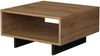 Dmora - Couchtisch Hyadum, Couchtisch, Zeitschriftenständer für Sofa, Ablage für Wohnzimmer, 60 x 60 x 32 cm, Eiche und Anthrazit Bild 3