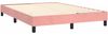 vidaXL Boxspringbett mit Matratze Rosa 140x200 cm Samt 3127738 Bild 4