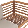 3 Sitzer Sofa TRANI Zertifiziertes Akazienholz Heller Holzfarbton Bild 4