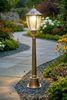 Arnusa LED Gartenleuchte Solarleuchte Kupferfarben Gartenlaterne Außenleuchte Sockelleuchte, Farbsteuerung, LED fest integriert, Warmweiß, Kaltweiß, kabellos klassische Solarlampe Außen Bild 4