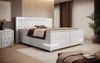 Boxspringbett Verona mit LED (Kunstleder) 120x200 Weiß H4 Bild 3