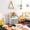 Spielzeugregal mit Rädern weiß Bild 2