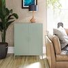 loft24 Mehrzweckschrank Mission District Highboard aus Metall, Metallschrank mit 2 Türen im Retro Look Bild 2