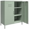 loft24 Mehrzweckschrank Mission District Highboard aus Metall, Metallschrank mit 2 Türen im Retro Look Bild 4