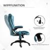 Vinsetto Massagesessel Chefsessel mit Massagefunktion höhenverstellbarer Drehstuhl ergonomischer Gamingstuhl Bürostuhl Massage Blau 67 x 74 x 107-116 cm Bild 5