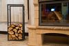 Kaminholzregal Kaminholzständer 100cm Grau 80003 Holzkorb Kaminholzhalter Regal Bild 3