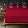Komfortec Spannbettlaken Jersey Spannbettuch, 90x200, 140x200, 160x200, 180x200 oder 200x200 cm, 100% Baumwolle (135 g/m), Gummizug: Rundum, (2 Stück), OEKO-TEX® Standard 100 Zertifisiert, für Matratzen bis 25 cm Höhe Bild 3