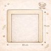 Wickelauflage Set 6-teilig – Wickelunterlage aus Waffelstoff & Frottee mit Druckknöpfen – Baby Wickelauflage – Wickeltischauflage – 85x75 cm (Breite x Tiefe), Hellbeige Bild 4