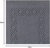 Denver Badvorlage Badteppich 50x70cm grau 1200g/m² 100% Baumwolle Bild 2