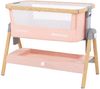 Kikkaboo Beistellbett Nanna Matratze höhenverstellbar Moskitonetz Räder Korb pink Bild 2