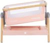 Kikkaboo Beistellbett Nanna Matratze höhenverstellbar Moskitonetz Räder Korb pink Bild 3