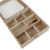 Teebox Holz 8 Fächer Teebeutelbox Teedose Kasten Teeaufbewahrung Verriegelung Bild 3