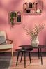 MICA Decorations Beistelltisch Jans - 80 x 60 x 47 cm - Eisen - Schwarz - Set Van 2 Bild 2