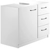 BAKAJI Waschbeckenunterschrank, Holzwerkstoff, Weiß, 30 x 63 x 54 cm Bild 4