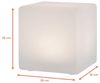 Spetebo LED Solarleuchte LED Solar Kugel mit Erdspieß - 30 cm - Garten Deko, Solar betrieben, LED fest integriert, warm weiß, mit IP67 Wasserschutz Bild 2