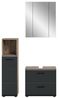 Badezimmer-Set >Ice< in Nox Oak / Schwarz - 105x185x30cm (BxHxT) Bild 4