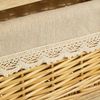 DRW Beistelltisch mit 1 Schublade und 1 Korb aus Holz und Weide in Natur Bild 4