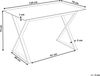 Esstisch ATTICA 120 cm 70 cm Sicherheitsglas Weiß Bild 3