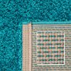 Carpettex 'Unicolor' Hochflor-Teppich, Höhe: 30 mm, Shaggy Langflor, Türkis, 80 cm (Rund) Bild 4