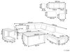 Ecksofa Lounge Set MESSINA Metall Beige Bild 3