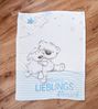 Babydecke Kleiner Lieblingsmensch, Baby Best, mit tollem Motiv und Schriftzug, Kuscheldecke Bild 3