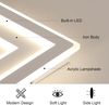 Comely LED Deckenleuchte Quadrat, 28cm 36W Moderne Deckenlampe Quadratisch Weiß LED Deckenbeleuchtung für Schlafzimmer, Wohnzimmer, Flur, Natürliches Licht 4500K Bild 4