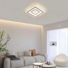 Comely LED Deckenleuchte Quadrat, 28cm 36W Moderne Deckenlampe Quadratisch Weiß LED Deckenbeleuchtung für Schlafzimmer, Wohnzimmer, Flur, Natürliches Licht 4500K Bild 5