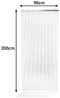 Kobolo Türvorhang Vorhang CLEAR transparent 72 Stränge 90x200cm (1 St), Ösen, transparent Bild 3