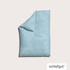 Schlafgut Woven Satin Bettwäsche|Bettbezug einzeln 135x200 - 140x200 cm| blue-light Bild 2