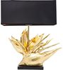 Kare Design Tischleuchte Tropical Flower, Schwarz/Gold, Tischleuchte Tischlampe, Stahl Stange, 65 x 51 x 22 cm (H/B/T) Bild 5