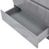 HTI-Living Nachtschrank Nachtschrank Kenji Hochglanz Grau (Stück, 1-St, 1 Nachtschrank) Nachtkommode 2 Schubladen Bild 5