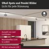 Paulmann 967. 93 URail LED Schienenspot Hildor 850lm 15W 4000K dimmbar 230V Chrom matt Bild 2