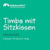 Bebeconfort Hochstuhl Timba - White Gray, Mitwachsender Holz Baby Kinderhochstuhl mit Sitzauflage - verstellbar Bild 2